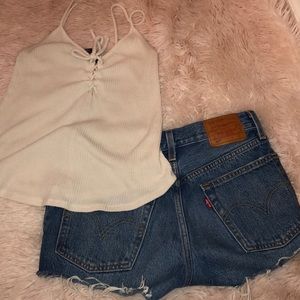 Cream Tank Top